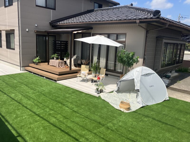 生活スタイルに合せた使いやすいお庭